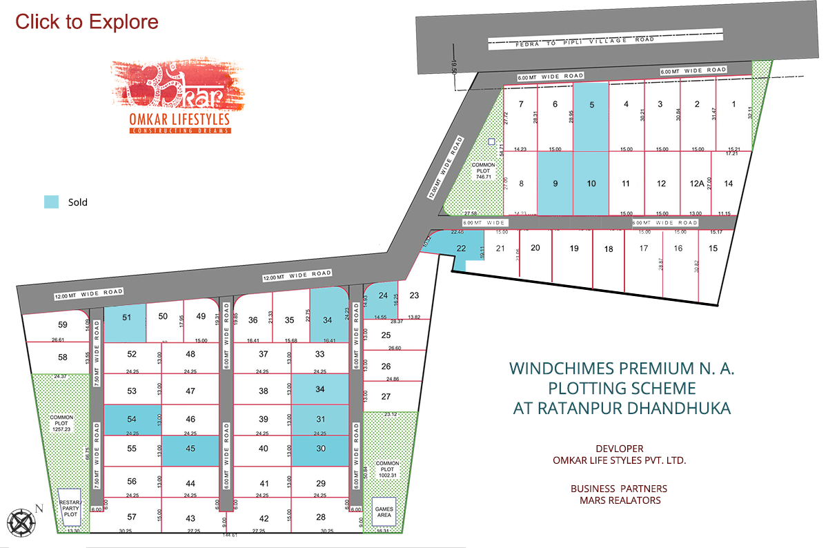 Windchimes site layout